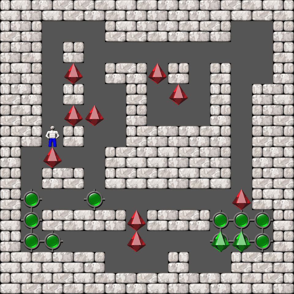 Sokoban Bugs550 collection level 209